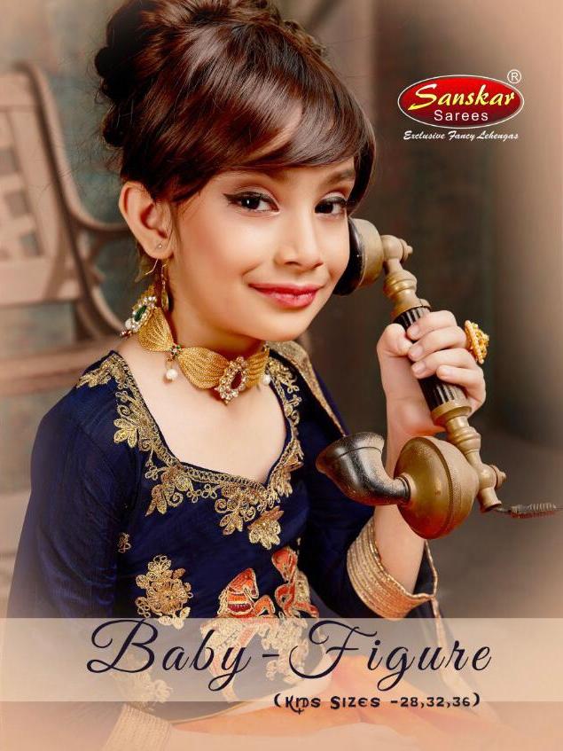 Baby Figure By Sanskar Style Kids Wear Exclusive Silk Lehanga Collection