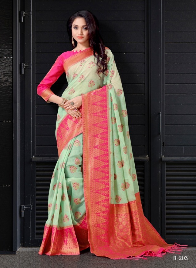 Aura Launching Shravya Silk Party Wear Saree Buy From Krishna Creation