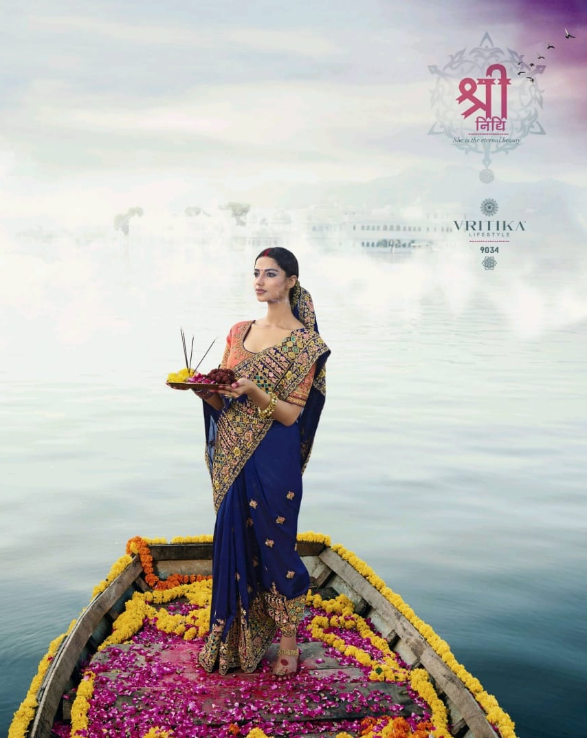 Palash Vol 11 By Vritika Lifestyle 9030-9039 Series Heavy Fabrics Rich Saree Collection