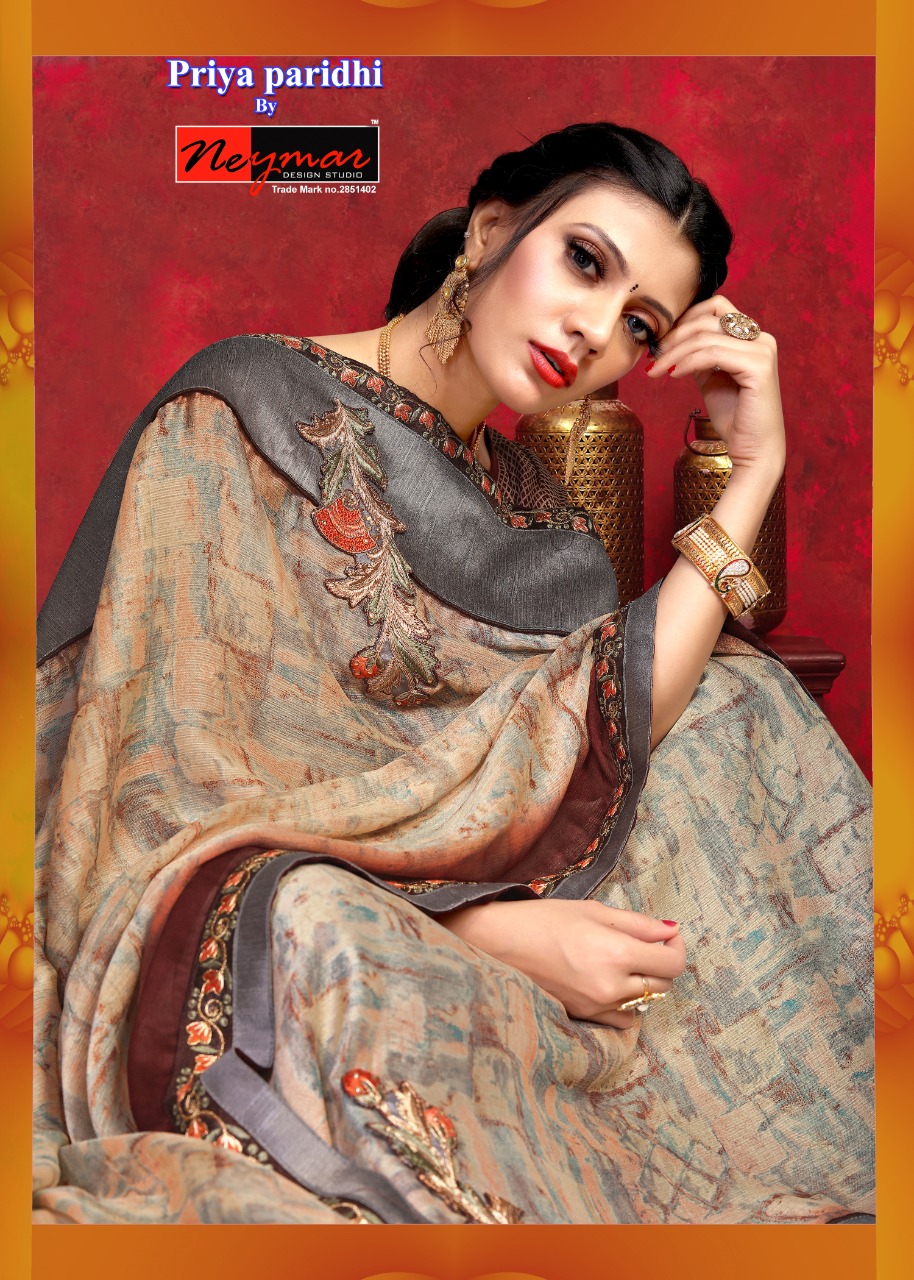 Neymar Present Priya Paridhi Ethnic Wear Saree Collection