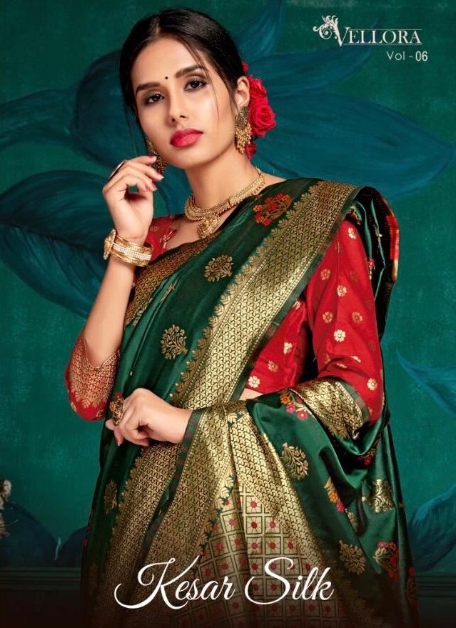 Kesari Exports Vellora Vol 6 Banarasi Silk Saree Online Store Wholesale Rate