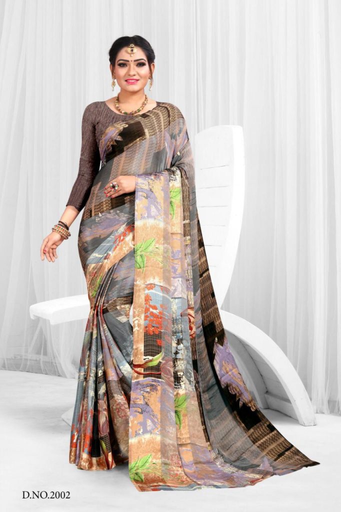 5 Star By Priya Paridhi Exclusive Brasso Saree