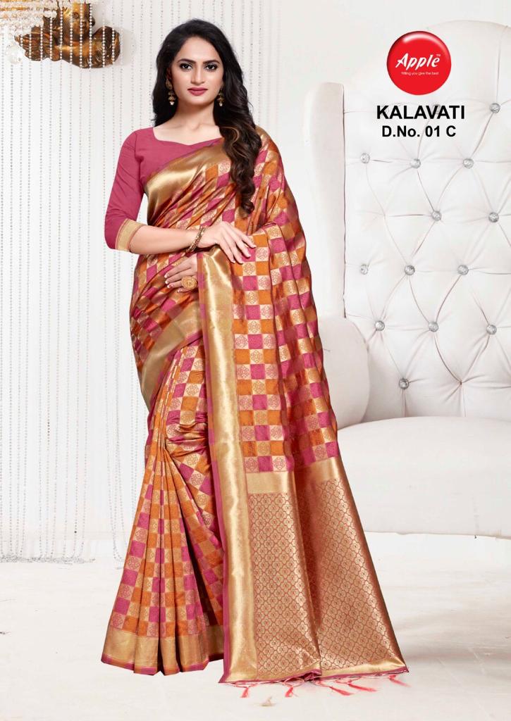 Apple Kalavati Vol 1 Silk Saree For Best Collection In Surat