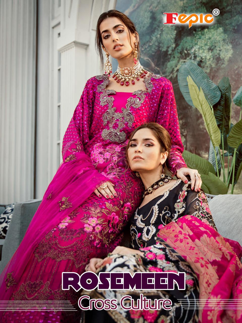 Fepic Rosemeen Cross Culture Ethnic Wear Pakistani Suit Collection