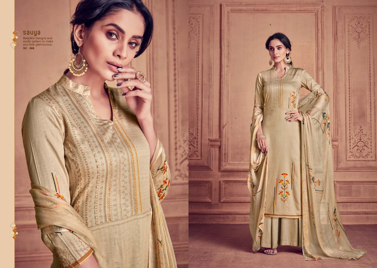 Savya By Sargam Pure Jam Printed With Work Concept Salwar Suit