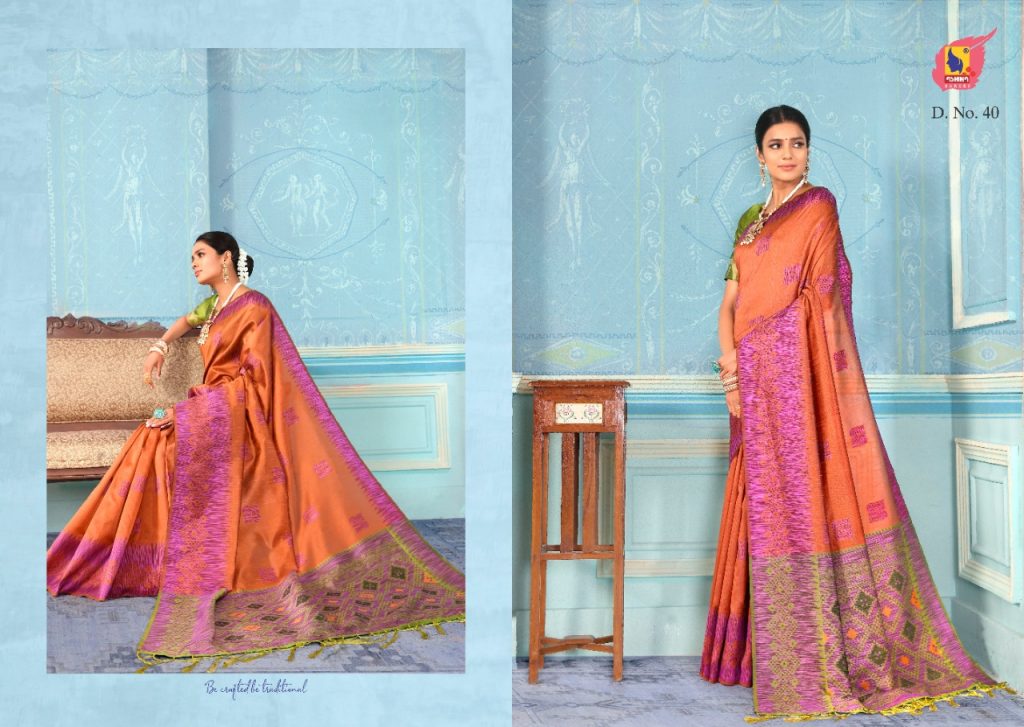 Ashika Sarees Mrignaini Silk Bhagalpuri Silk Designer Saris Authorized Supplier