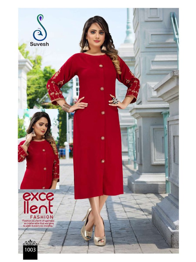 Suvesh Zubeda Simple Readymade Ladies Kurtis Wholesaler In India