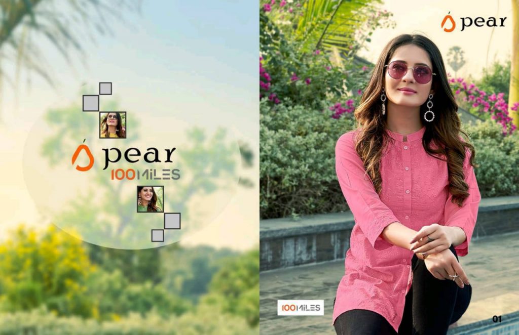 Pear By 100 Miles Cotton Tunic Kurti Wholesale Price