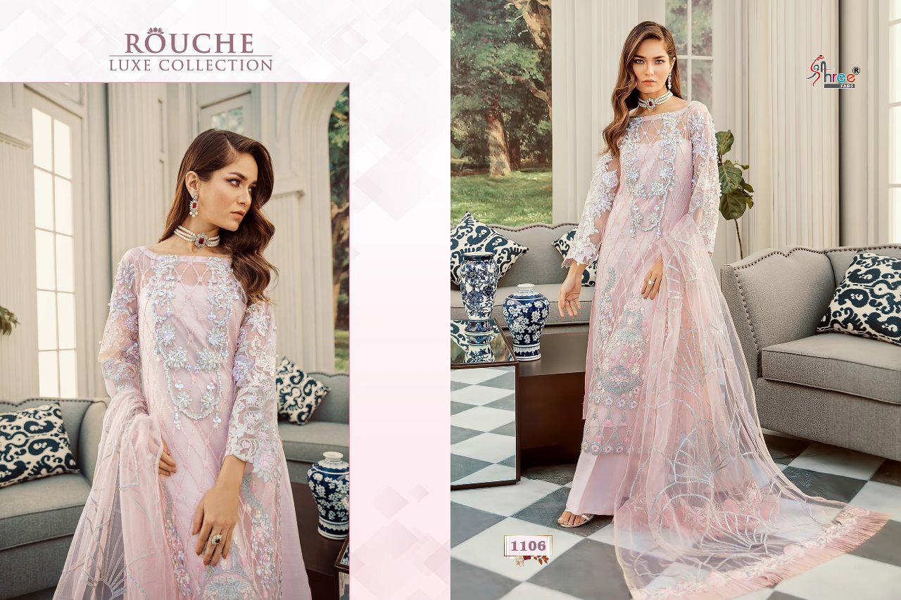 Rouche Luxe Collection By Shree Fabs Georgette Net Pakistani Salwar Kameez