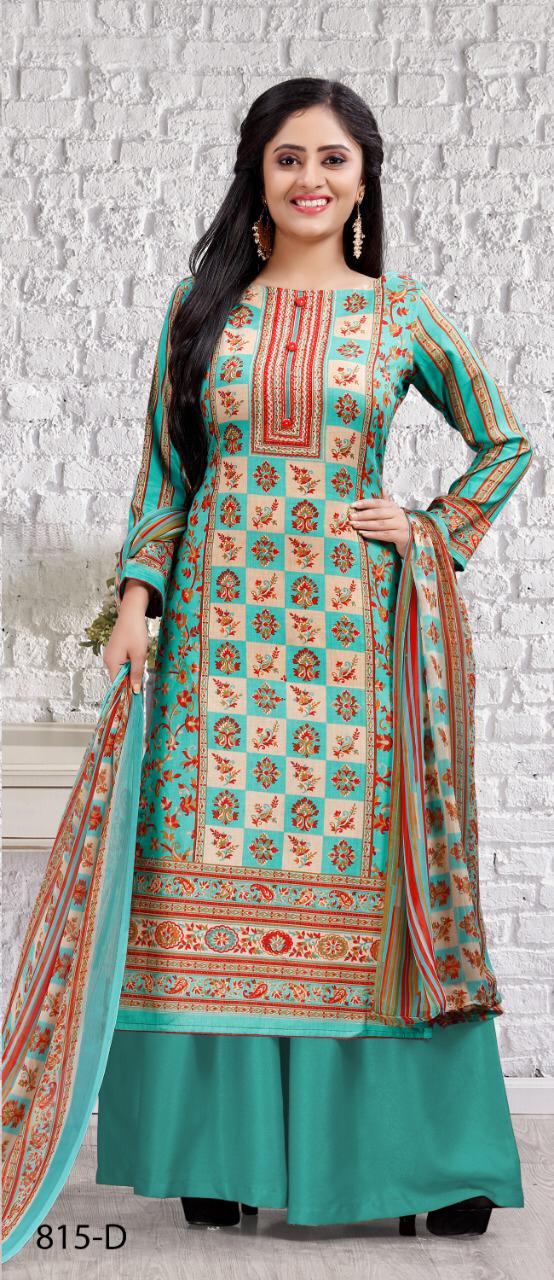 Bipson Lajoo 815 Glace Cotton Dress Materials Wholesaler