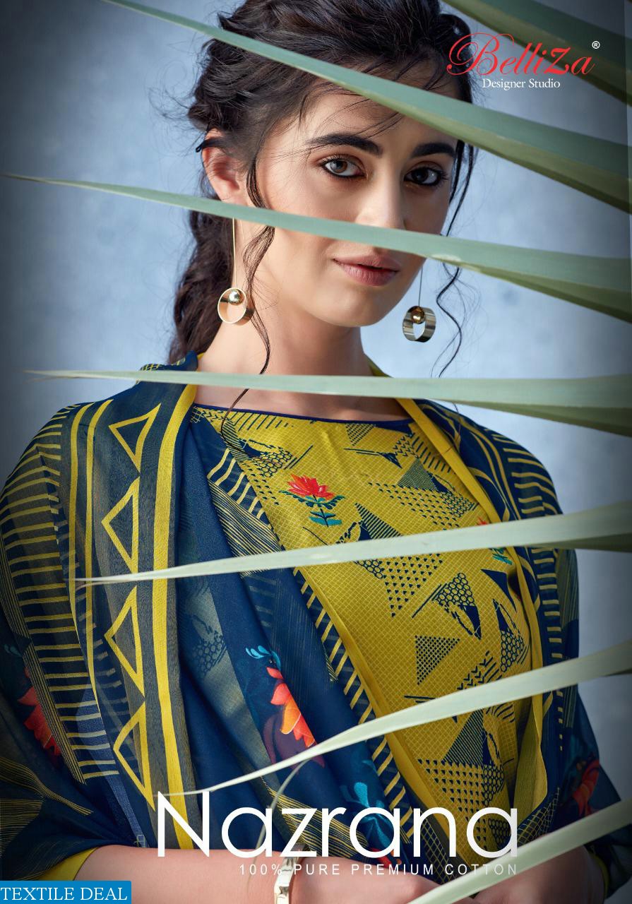 Belliza Present Nazrana Cotton Digital Printed Style Suits Collection