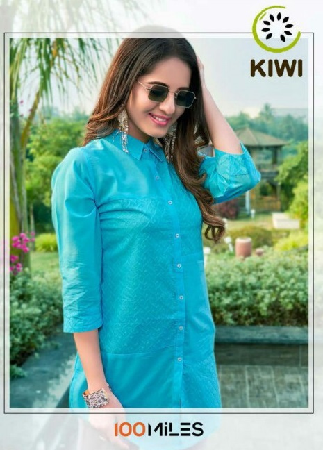 100 Miles Kiwi Pure Cotton Tunic And Kurtis