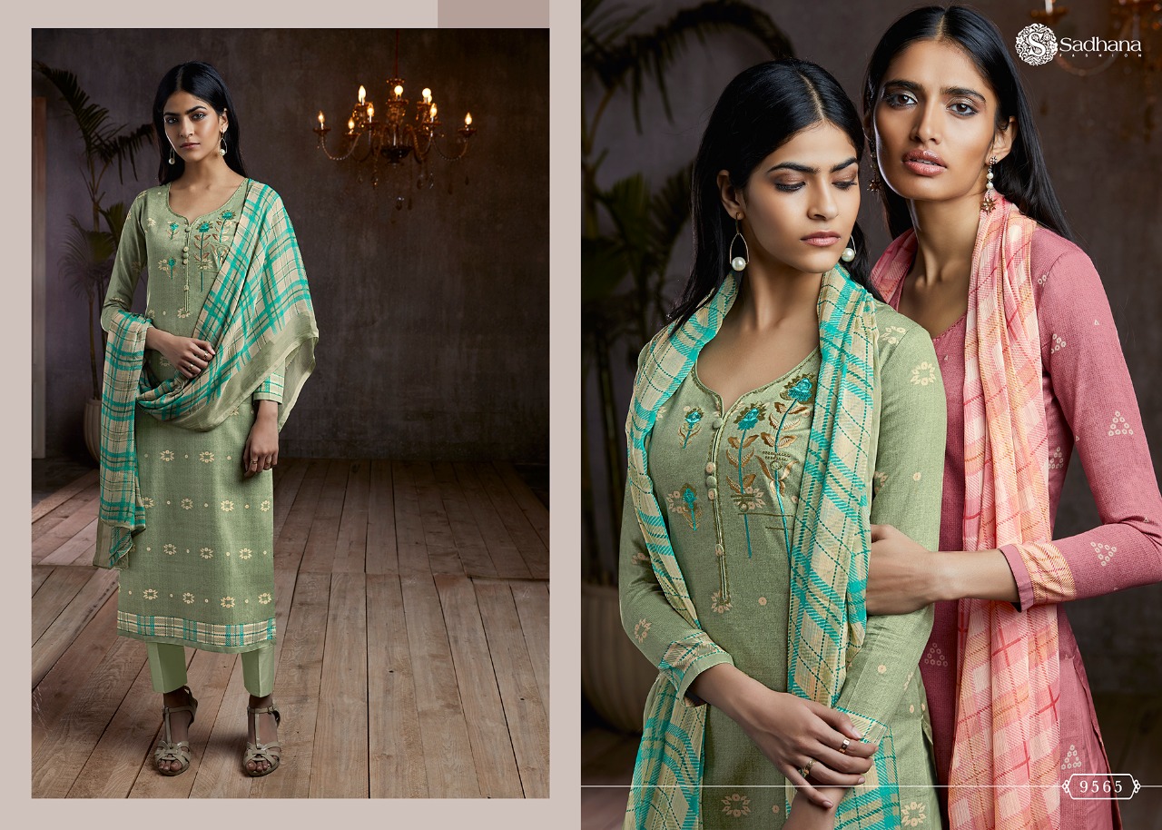 Sadhana Vol 29 Cotton Jam Satin Ethnic Suits Collection