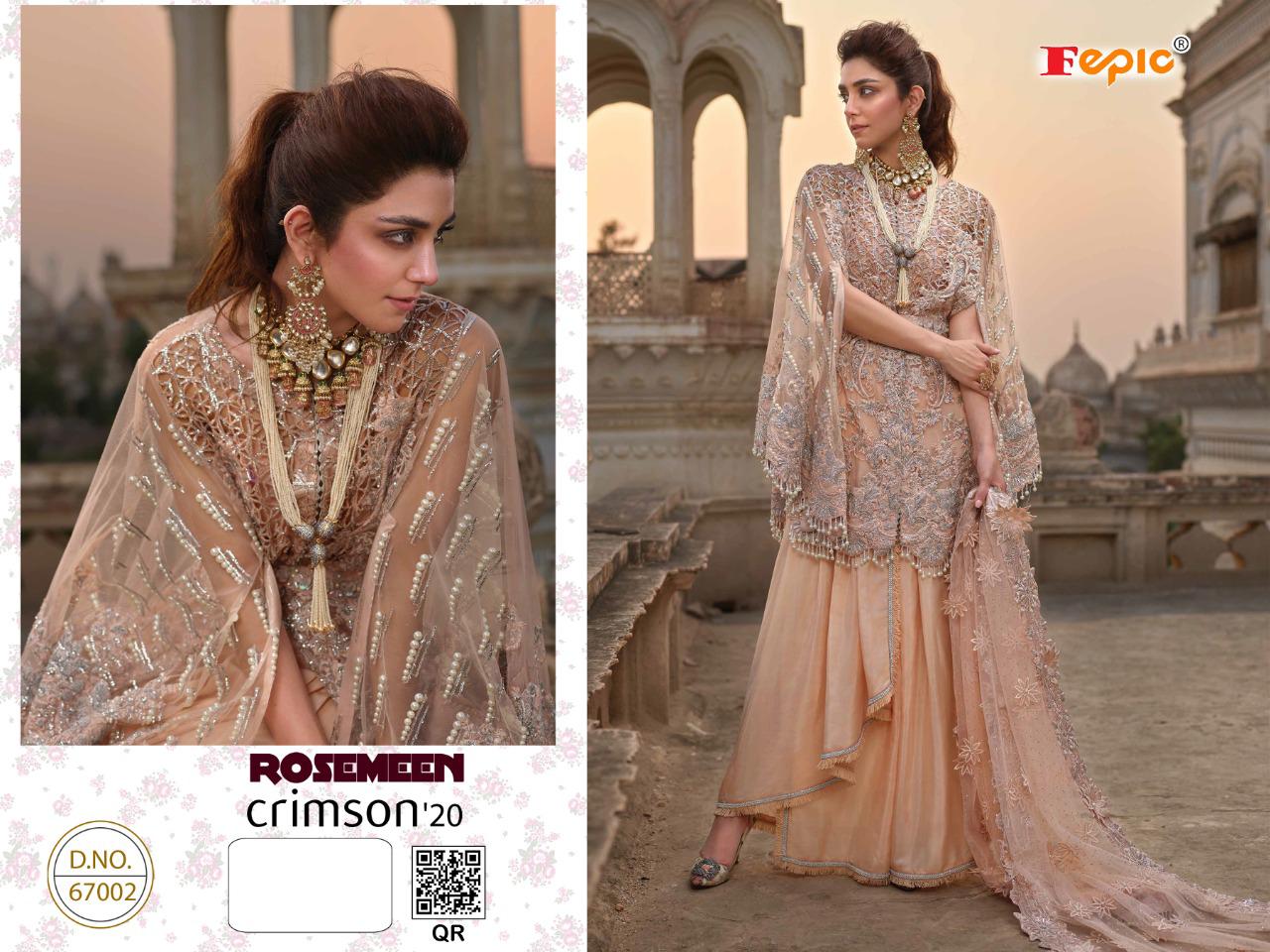 Rosemeen Crimson 20 By Fepic Georgette Net Salwar Suits