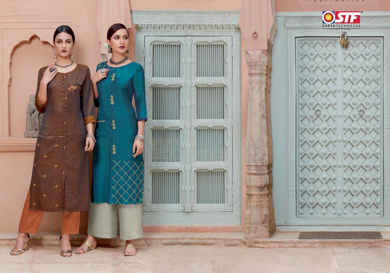 Kadambari By Stf Ethnic Wera Kurti With Pants Pair Buy Online