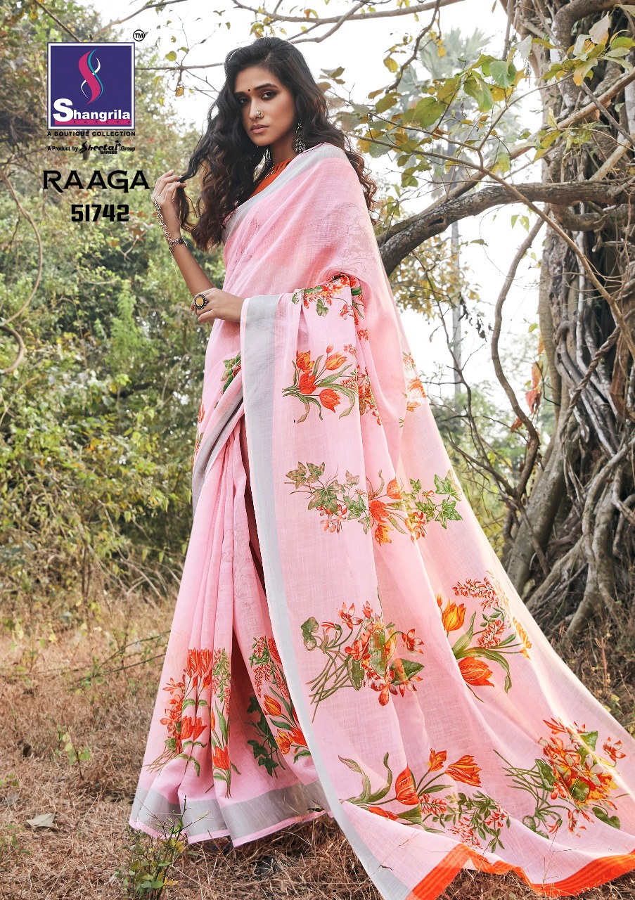 Raaga By Shangrila Creation Surat Linen Saris Wholesaler In India