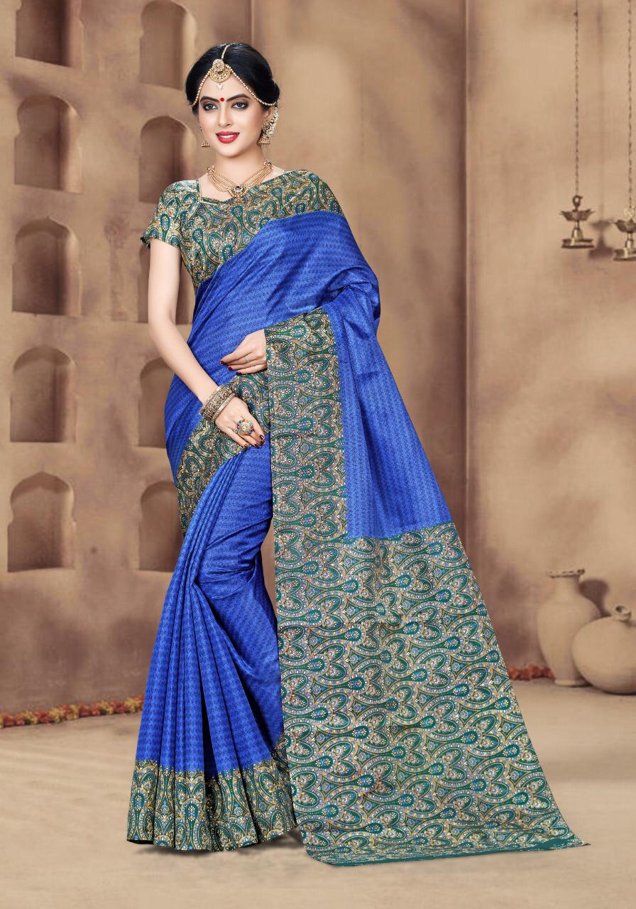 Geetanjali By Sangam Khasi Silk Prints Saris Wholesaler Exporter