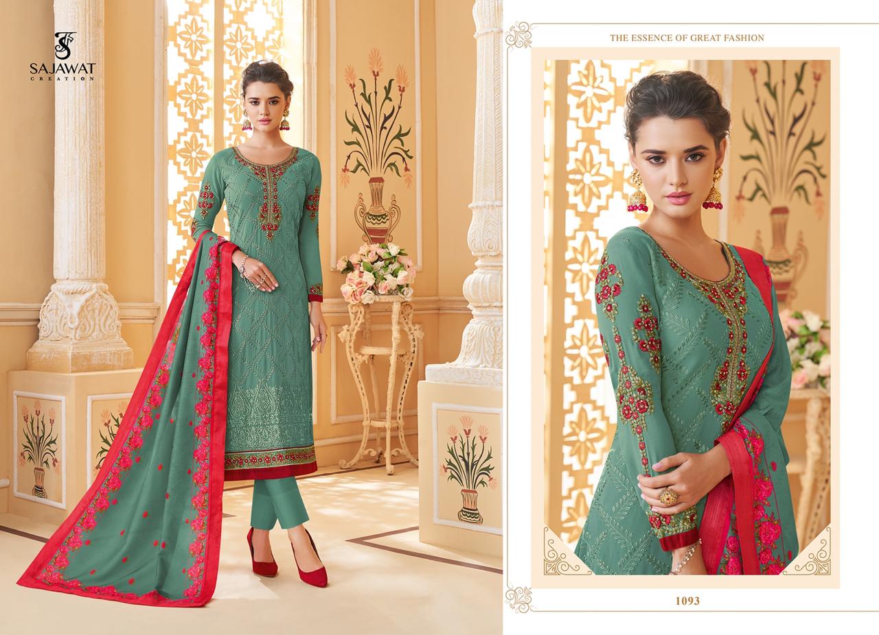 Lakhnavi Vol 3 By Sajawat Georgette Ready Made Salwar Kameez