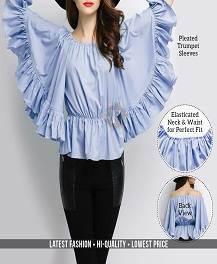 Ruffled wing top online on sale