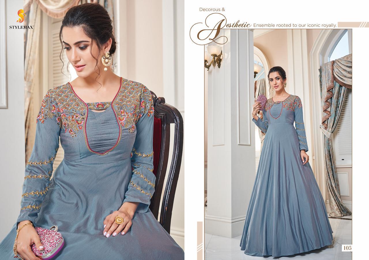 Almirah Vol 1 By Stylemax Stylish Long Gown Collection