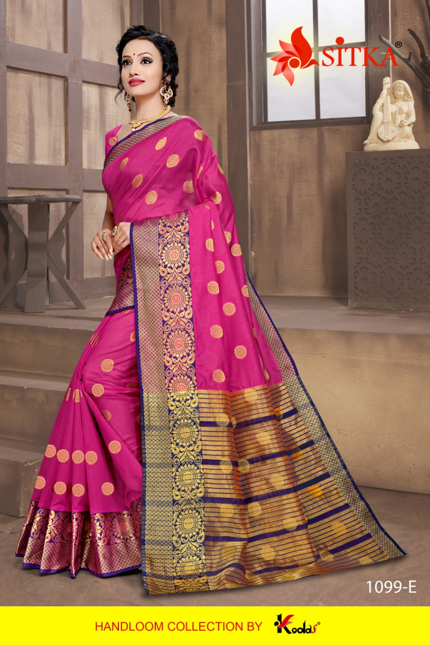 Ratnagiri 1099 By Sitka Handloom Cotton Silk Saree