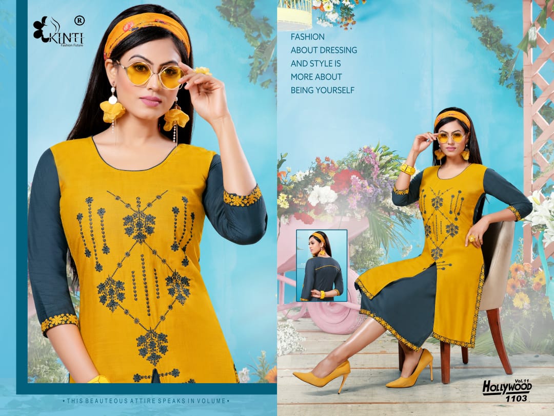 Kinti Hollywood Vol 11 Rayon Kurti Collection