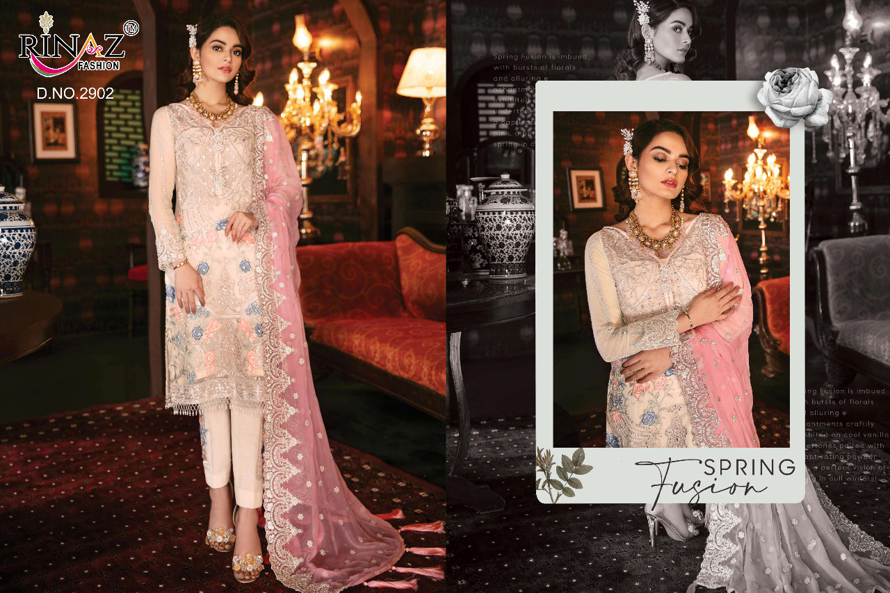 Jazmin Vol 10 By Rinaz Georgette Pakistani Dress Materials