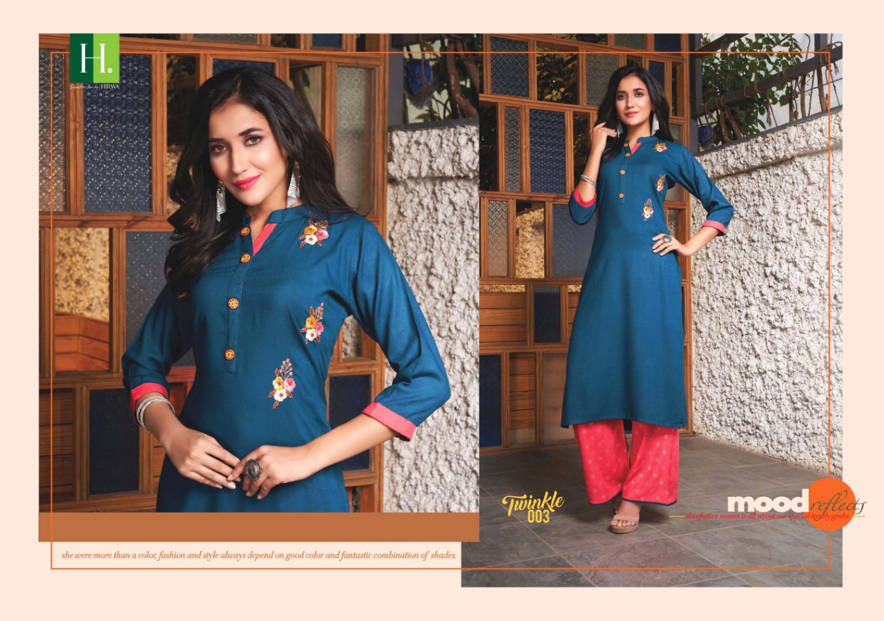 Hirwa Twinkle Readymade Long Kurtis Wholesaler In Surat