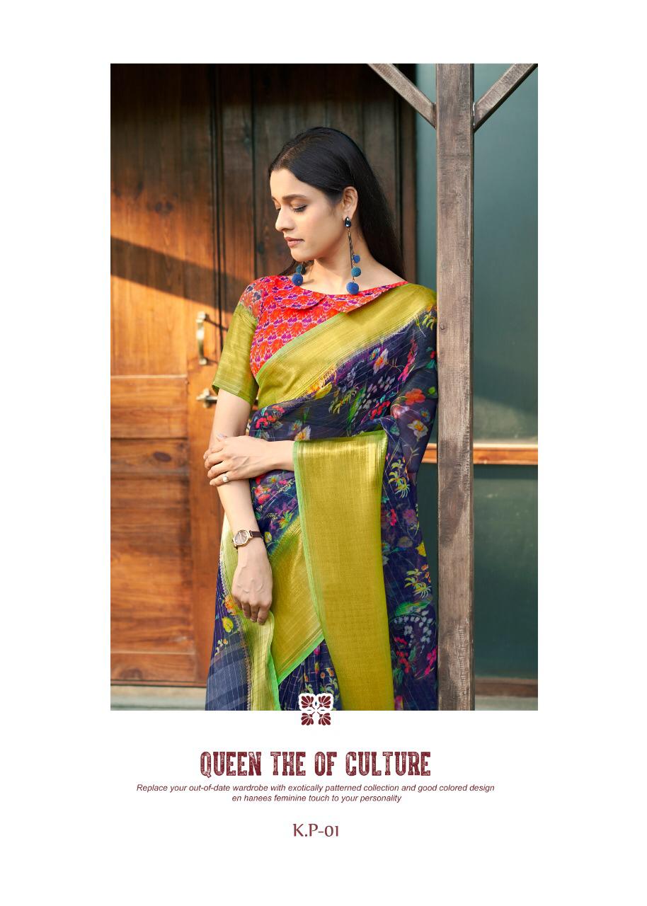 Shvetambar Creation Launch Kerolam Kanchi Pattu Organza Exclusive Casual Wear Saree