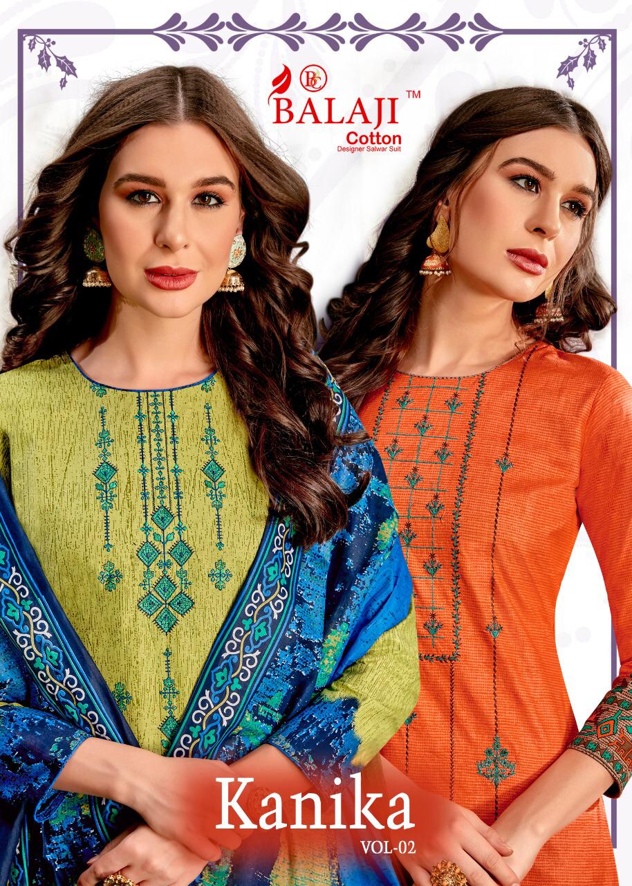 Balaji Kanika Vol 2 Series 2001-2012 Printed Pure Cotton Suit