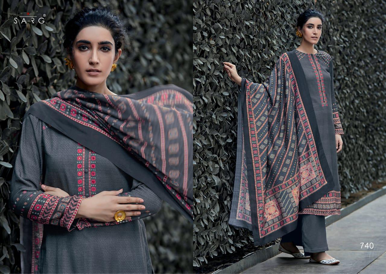 Spardha By Sarg Cotton Satin Digital Print With Work Salwar Kameez In Surat Textile Market