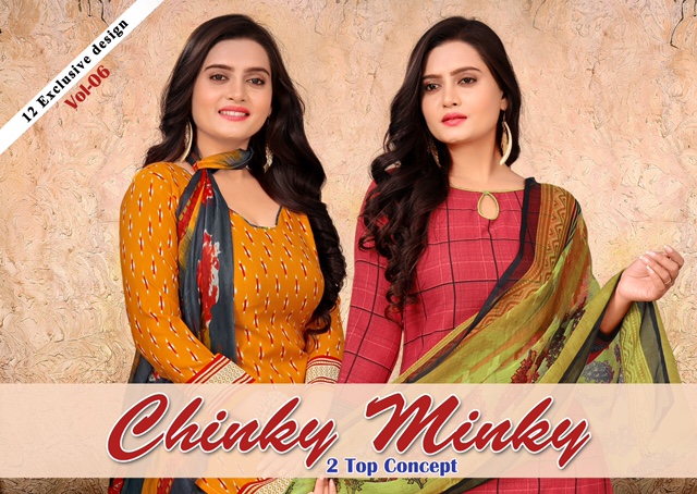 Amit Chinky Minky Vol 6 Series 1001-1012 Micro Print Two Top Concept