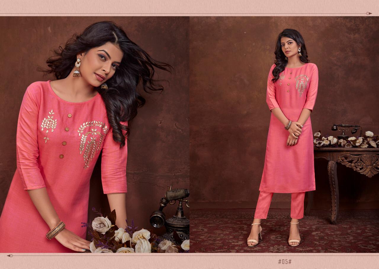 Lilly Style Of India Launch Raji Vol 1 Latest Rayon Gota Patti Creative Kurti Catalogs At Lowest Rate