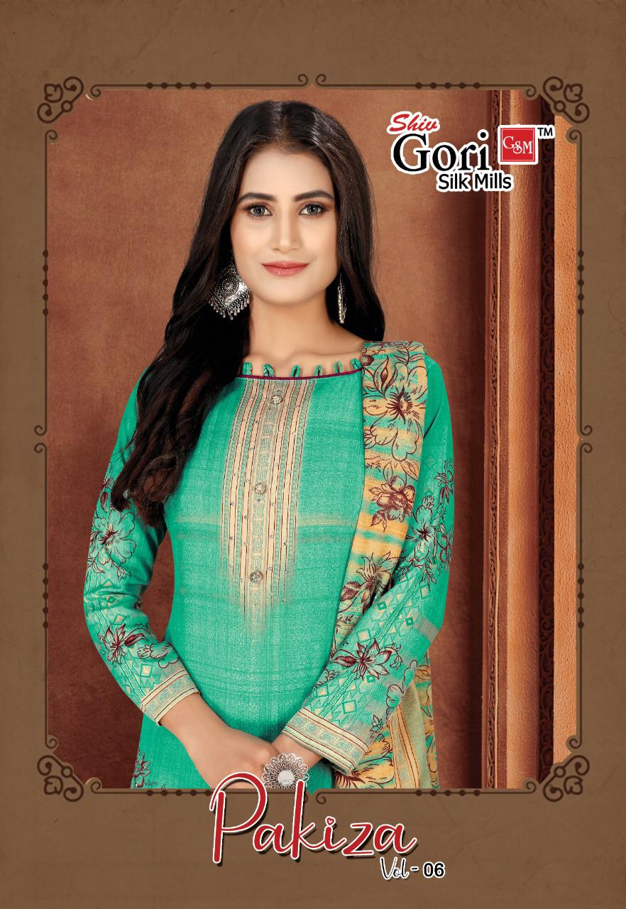 Shiv Gori Pakiza Vol 6 Printed Indonesia Heavy Cotton Suit