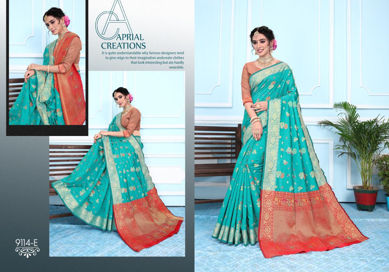 Np Saree Aaradhya Vol 1 Series 9114 Banarasi Silk Traditional Wear Saree