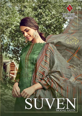 Tanishk Fashion Suven Series 15701-15708 Modal Satin Printed Suit