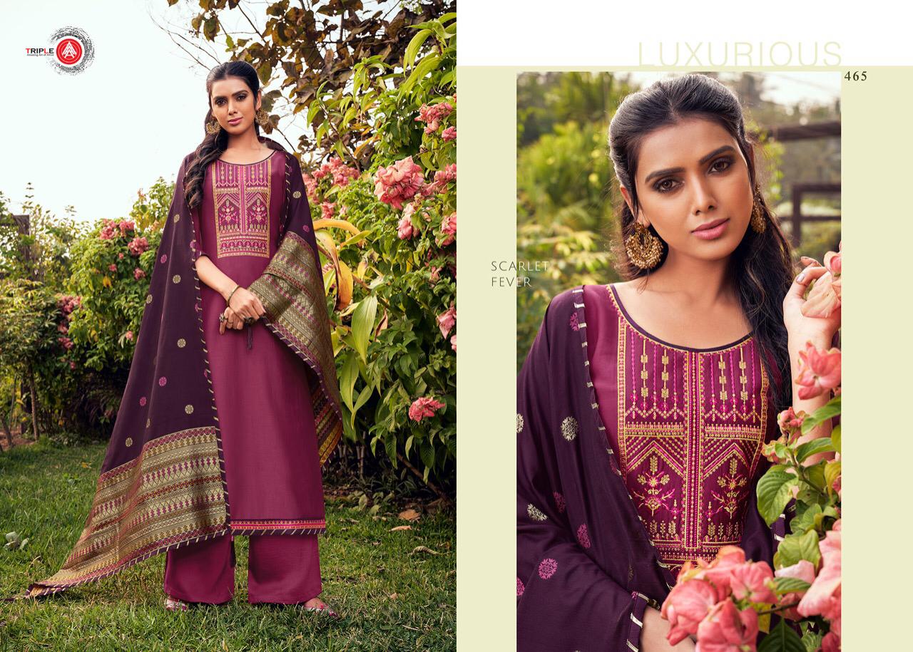 Triple Aaa Launch Kashmiri Parampara Silk With Embroidery Work Exclusive Salwar Kameez In Surat