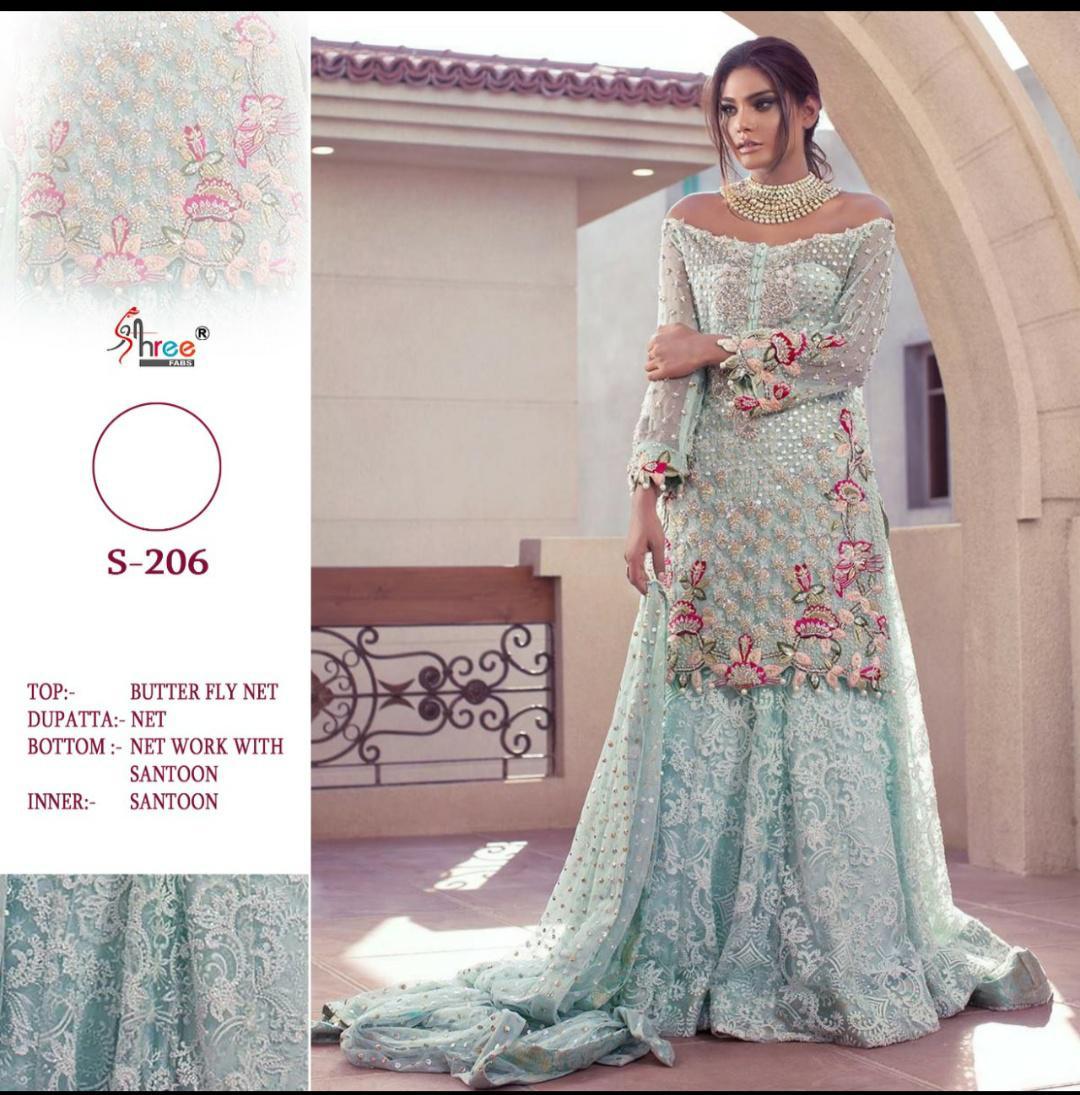 Shree Fab S-206 Designer Butterfly Net Suit