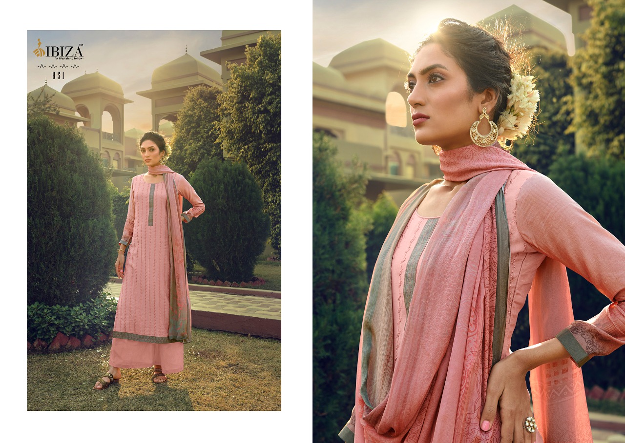 Ibiza Launching Saraa Pure Muslin With Fancy Embroidery Work Salwar Suits Wholesaler