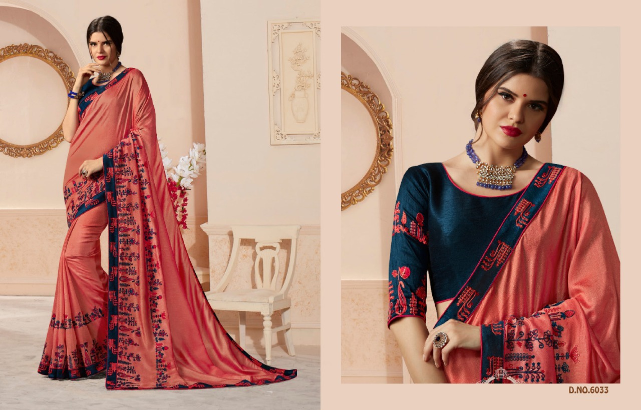 Kessi Present Naari Vichitra Silk Embroidery Designer Saree Supplier