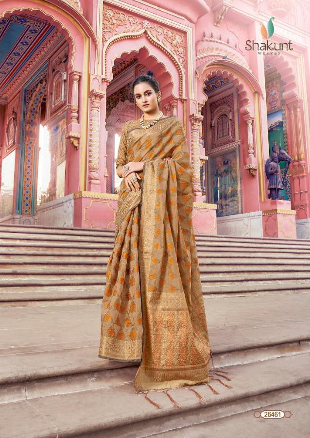 Royality By Shakunt Cotton Weaving Jari Traditional Wear Saree Wholesaler