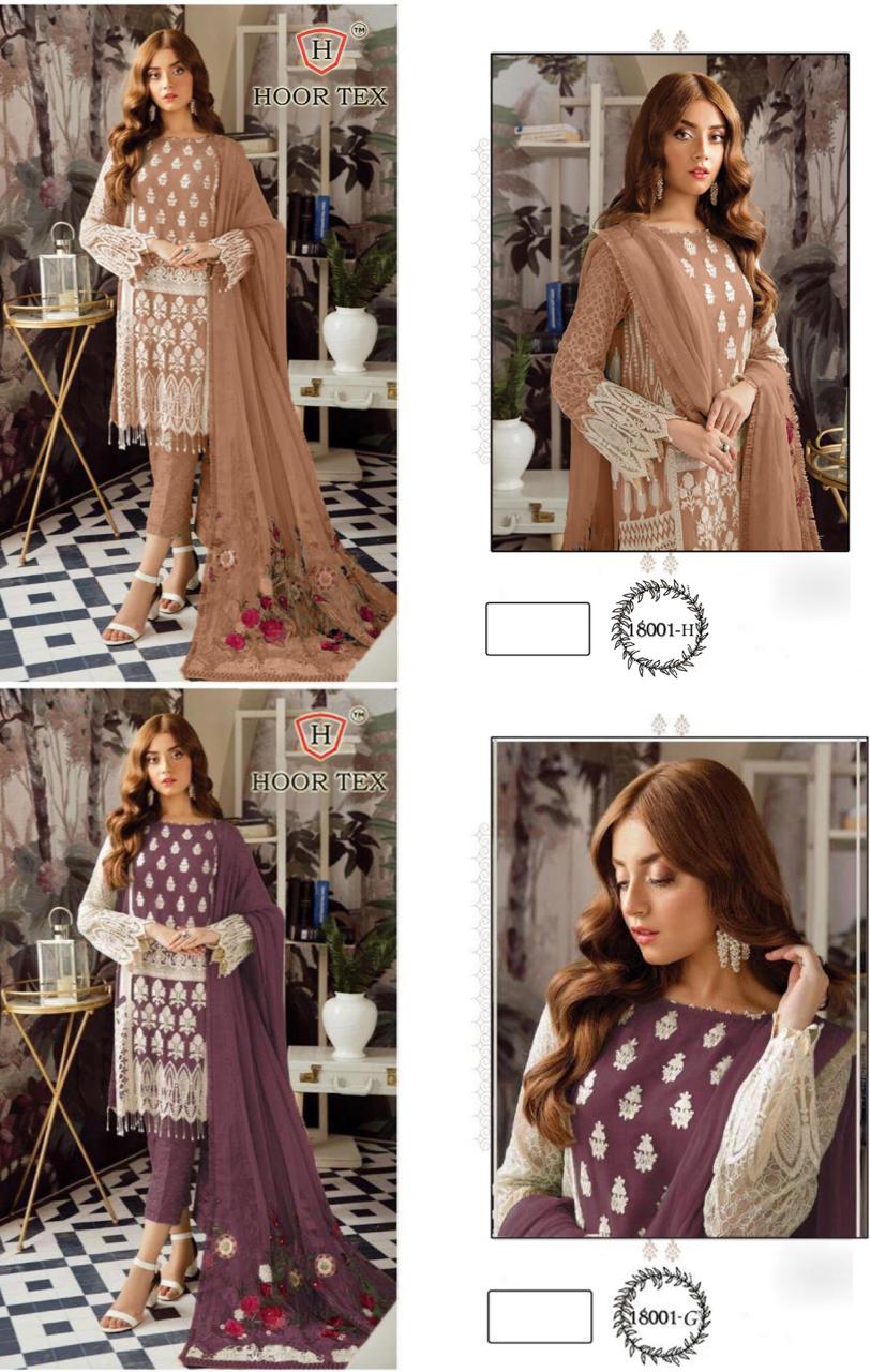 Hoor Tex Series 18001 Designer Heavy Georgette Suit