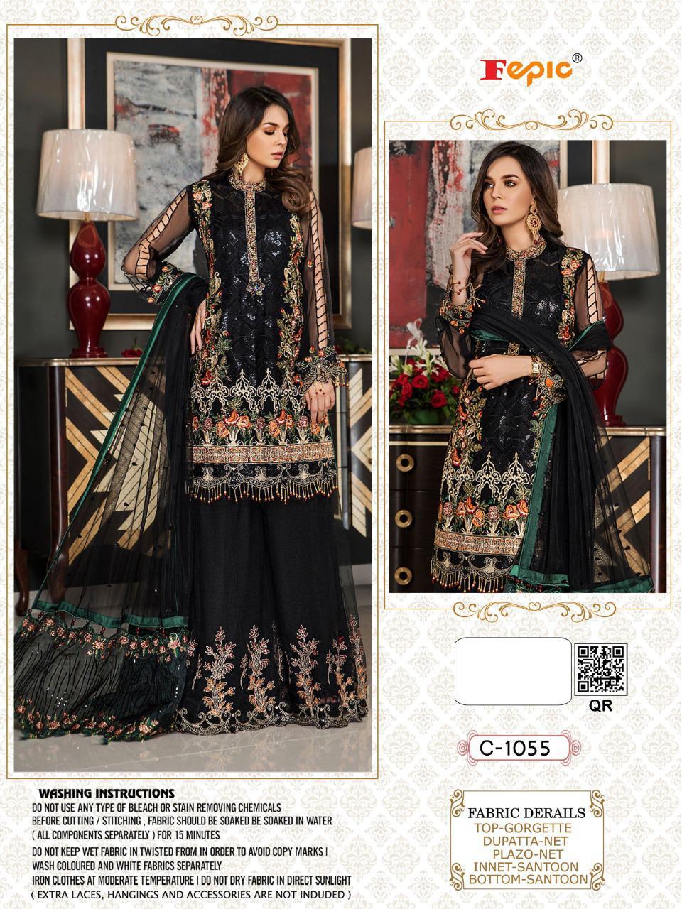 Fepic Rosemeen C-1055 Designer Heavy Georgette Suit