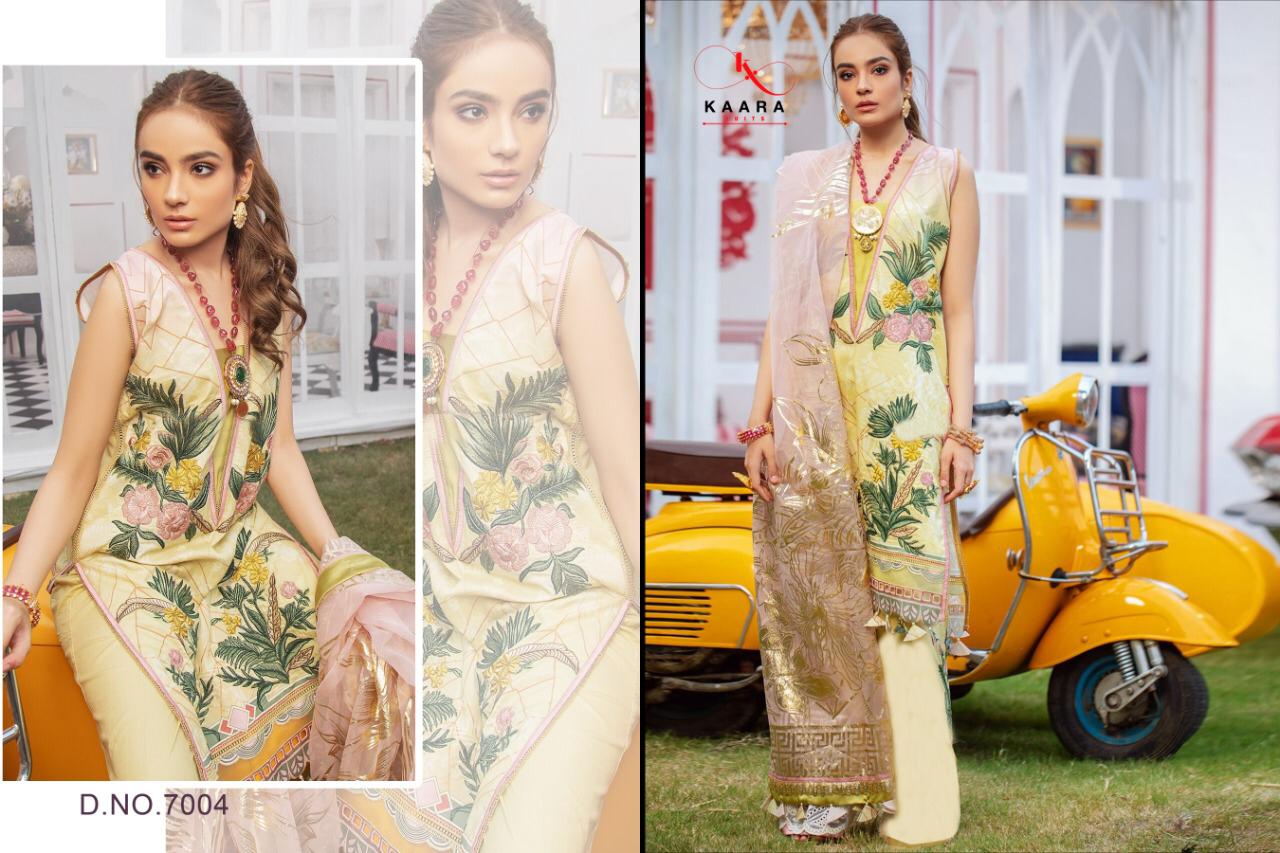 Kaara Firdous Lawn Vol 7 Cotton Embroidery Summer Wear Pakistani Suits