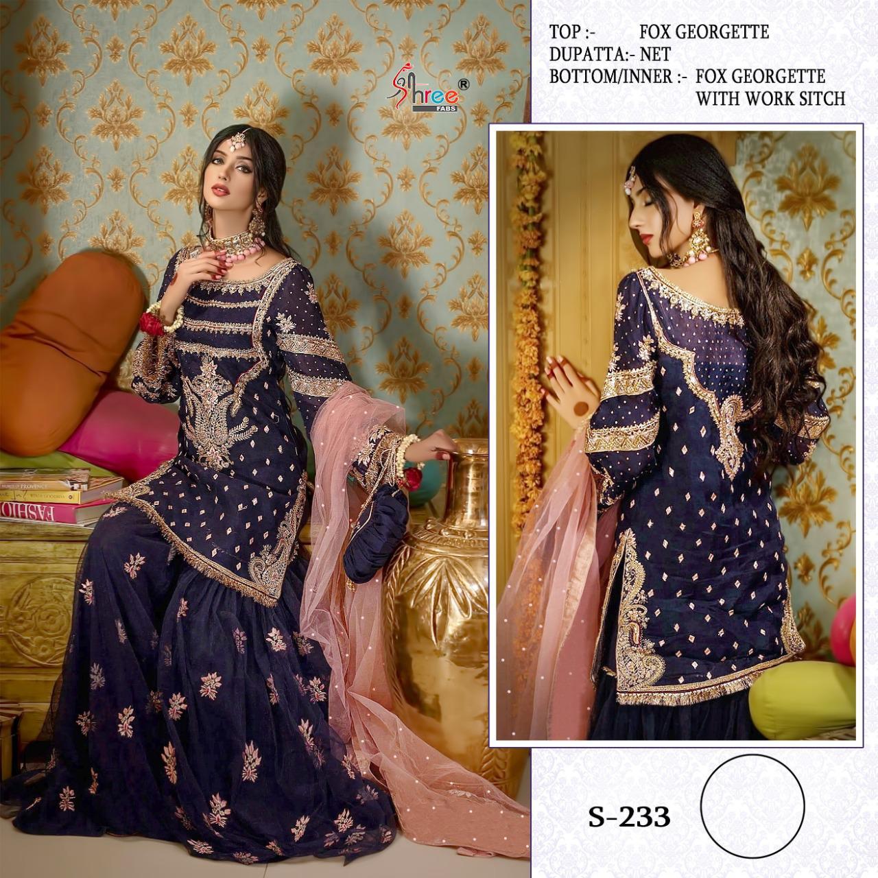 Shree Fab S-233 Designer Faux Georgette Suit