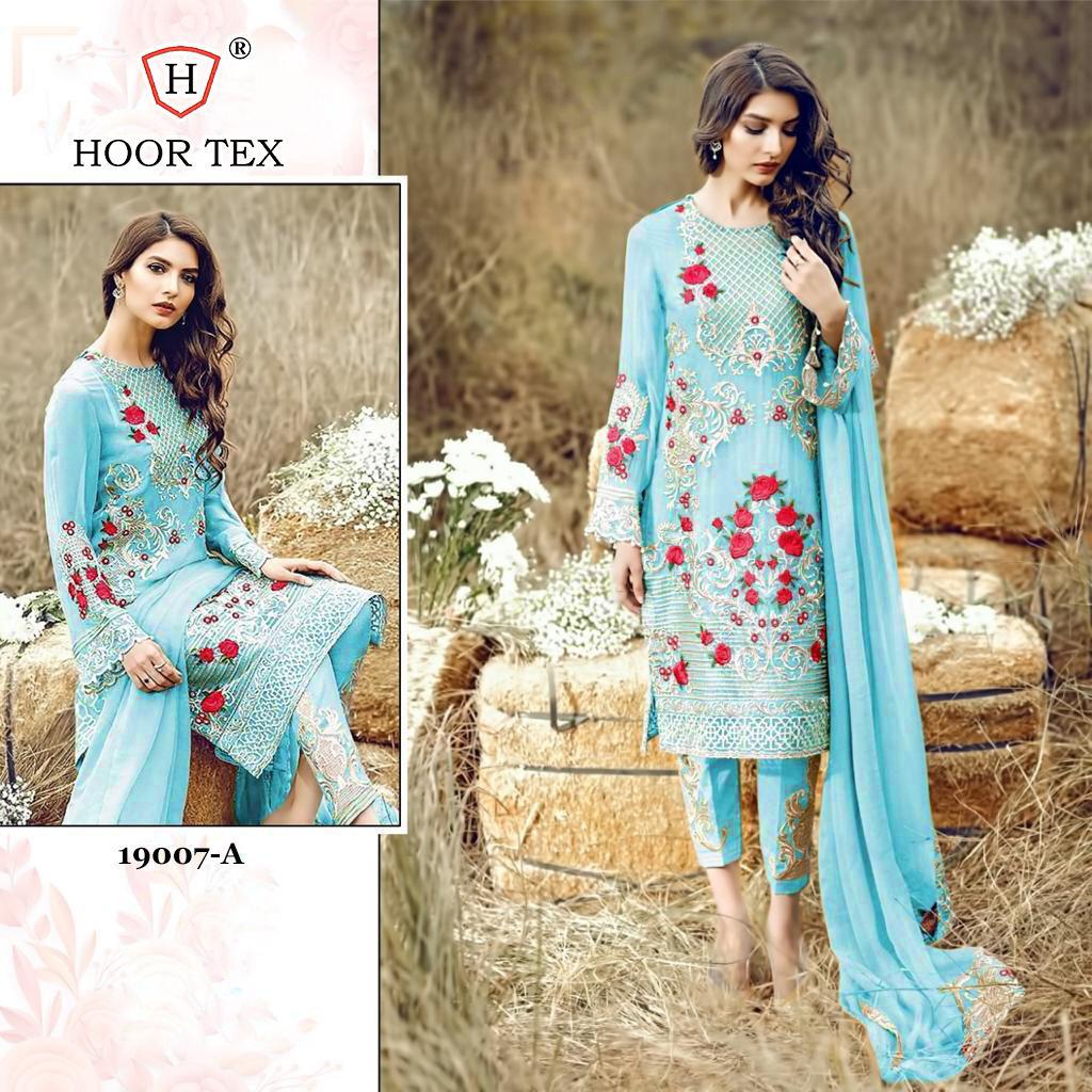 Hoor Tex 19007 Designer Faux Georgette Suit