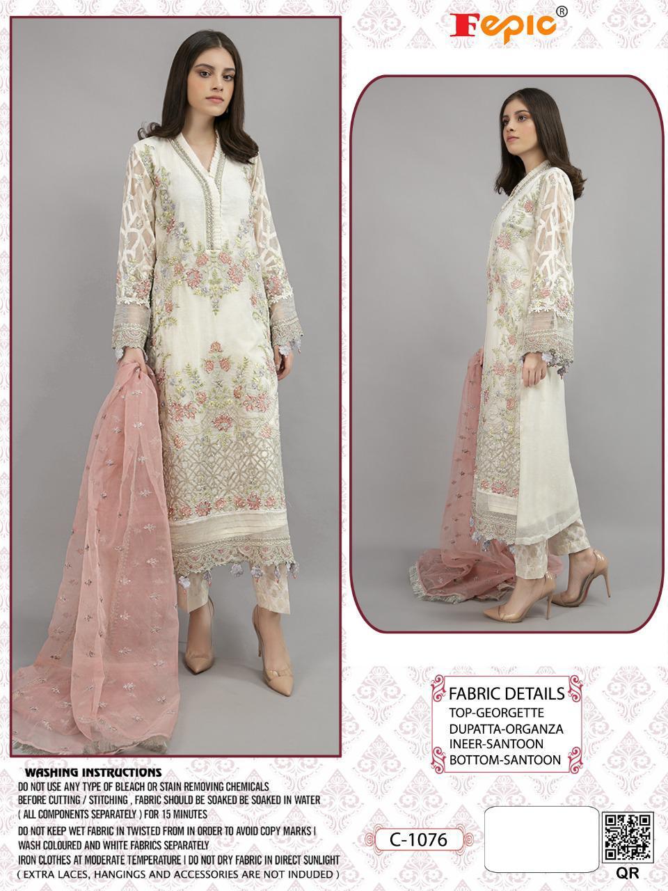 Fepic Rosemeen C-1076 Heavy Georgette Suit