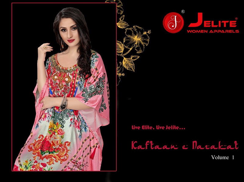 Jelite Kaftan E Nazakat Vol-1 Japan Satin Kaftan