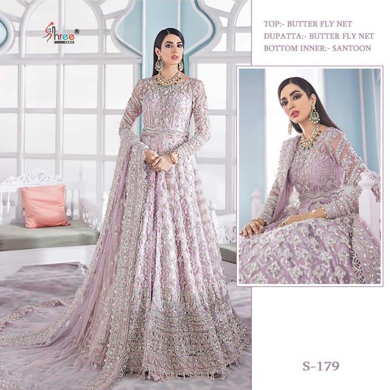 Shree Fab S-179 Designer Butterfly Net Suit