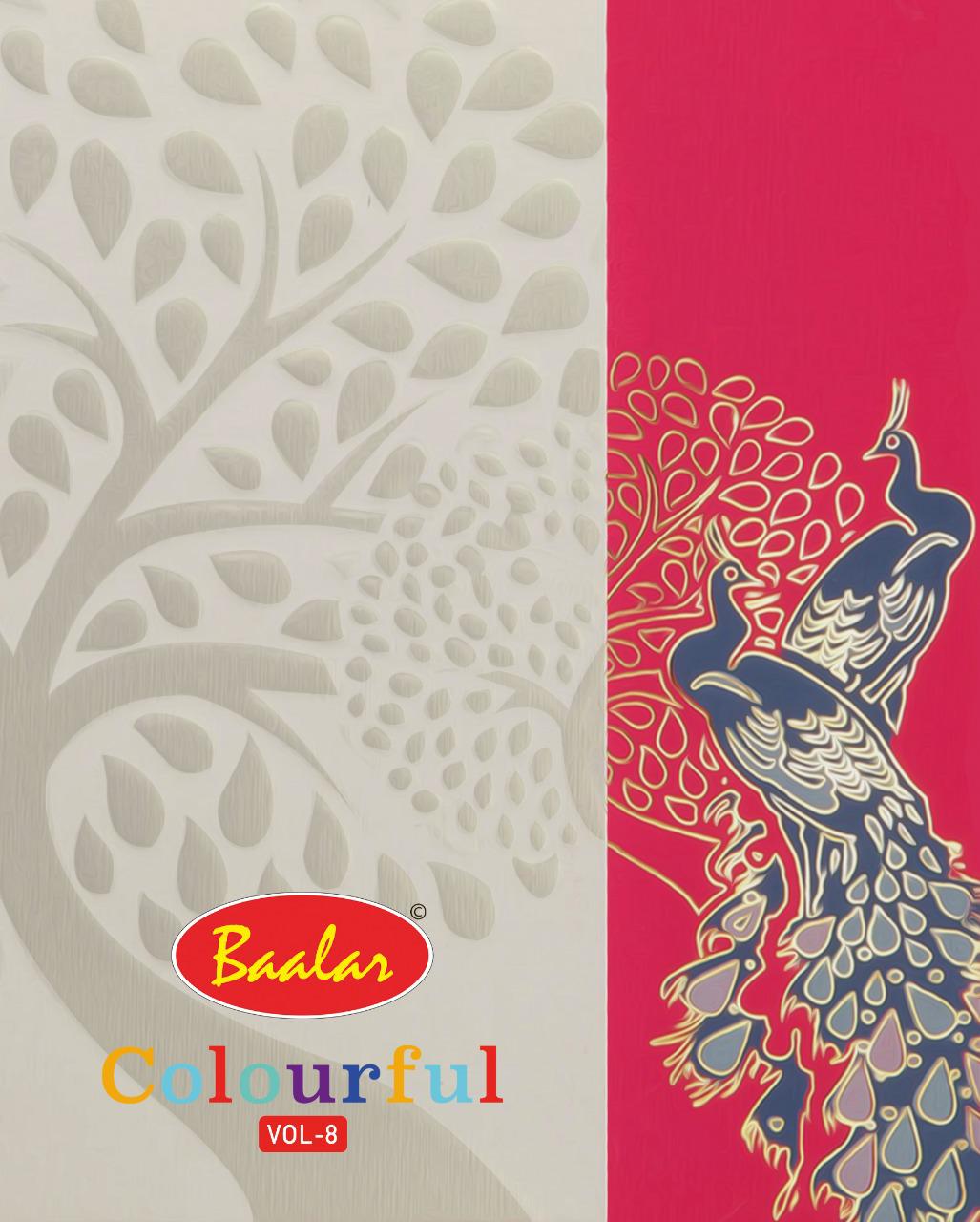 Baalar Colourful Vol 8 Printed Pure Cotton Suit